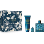Versace Eros Pour Homme meeste kinkekomplekt (PP parf&uuml;&uuml;m, 100 ml + du&scaron;igeel, 150 ml, PP miniatuurne, 5 ml)
