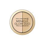 Max Factor Miracle Glow Duo Illuminating Highlighter Powder 10 Light, 11 g