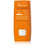 Avene Stick Zones Sensibles SPF 50+ pealekeeratav p&auml;ikesekaitse n&auml;ole ja kehale tundlikule nahale, 8 g