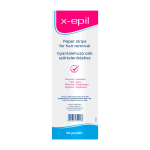 X-Epil Silky Finish Hair Removal Wax Strips, 50 tk
