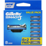 Gillette Mach3 Replacement Heads raseerimisterad, 8 tk