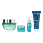 Set Biotherm: Aquasource Night Spa Hydrating Night Balm For Face, 20 ml + Aquasource Hyalu Hyaluronic Acid Hydrating Plumping Day Gel For Face, 50 ml + Life Plankton Anti-Ageing Morning & Evening Eye Cream, 5 ml + Life Plankton Elixir Regenerating Da ...