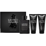Ferragamo Uomo Signature komplekt meestele (EDP, 100 ml + &scaron;ampoon ja du&scaron;igeel, 100 ml + habemeajamisj&auml;rgne palsam, 100 ml)
