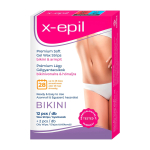 X-Epil Silky Finish Hair Removal Wax Strips For Underarms & Bikini Area, 12 tk
