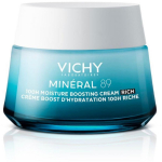Vichy Mineral 89 100H niisutav kreem - rikkalikult niisutav n&auml;okreem kuivale ja normaalsele nahale, 50 ml