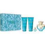 Versace Pour Femme Dylan Turquoise komplekt naistele (EDT, 100 ml + EDT, 5 ml + du&scaron;igeel, 100 ml + kehageel, 100 ml)