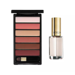 Set L'Oreal Paris: Color Riche La Palette Matte Lip Palette Nude, 6 g + Color Riche Le Vernis Nail Polish 961 Silky Fawn, 5 ml