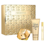 Set Paco Rabanne: Lady Million Eau De Parfum For Women, 80 ml + Lady Million Eau De Parfum For Women, 5 ml *Miniature + Lady Million Hydrate *None Body Lotion, 100 ml