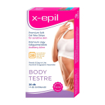 X-Epil Premium Soft Silky Finish Hair Removal Wax Strips, 20 tk