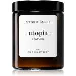 The Olphactory Utopia Leather Leather Scented Candle, 135 g