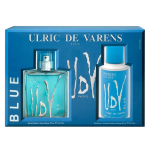 Set Ulric De Varens: Blue Eau De Toilette For Men, 100 ml + Blue Deodorant Spray For Men, 200 ml