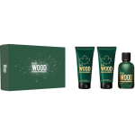 Dsquared2 Green Wood komplekt meestele (EDT, 100 ml + du&scaron;igeel, 100 ml + habemeajamisj&auml;rgne palsam, 100 ml)