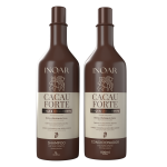 INOAR Cocoa Forte Duo Kit juukseid tugevdav komplekt biotiiniga (&scaron;ampoon, 1000 ml + palsam, 800 ml)