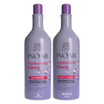 INOAR Hyaluronic Force Duo Kit komplekt juuste intensiivseks niisutamiseks (&scaron;ampoon, 1000 ml + palsam, 800 ml)