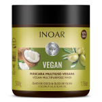 INOAR Vegan Mask multifunktsionaalne juuksemask kookos- ja oliivi&otilde;liga, 500 g
