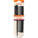 Set Duo Cantu Cantu Styling Hair Plastic Comb Black, 2 tk