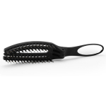 Kokkupandav juuksehari Olivia Garden Folding Brush On The Go Smooth & Style, kombineeritud harjased, peegliga