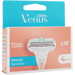 Gillette Venus Smooth Sensitive Replacement Heads raseerija varuterad, 4 tk