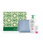 Set Collistar: Special Perfect Body - Deep Moisturizing Fluid Italian Peony Extract Hydrating Day Body Lotion, 400 ml + Idro-Attiva+ Deep Moisturizing Gel Cream Face, 25 ml + The Bridge GWP Textile Pouch Blue