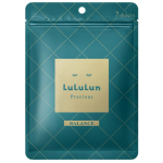LuLuLun Precious Mask Green 7 Pack, niisutavate ja taastavate &uuml;hekordselt kasutatavate lehtmaskide komplekt tundlikule, vananevale nahale, 7 tk.
