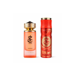 Set Paris Corner: Khair Fusion Eau De Parfum Unisex, 100 ml + Khair Fusion Deodorant Spray For Women, 200 ml