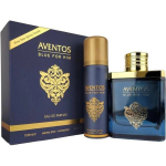Set Fragrance World: Aventos Blue Eau De Parfum For Men, 100 ml + Aventos Blue Body Spray, 50 ml