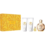 Versace Eros Pour Femme komplekt naistele (EDP, 100 ml + EDP, 5 ml + du&scaron;igeel, 100 ml + kehakreem, 100 ml)