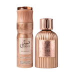 Set Paris Corner: Qissa Delicious Eau De Parfum For Women, 100 ml + Qissa Delicious Deodorant Spray For Women, 200 ml