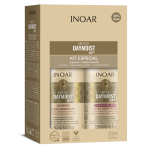 INOAR Absolut Daymoist Duo Kit - t&ouml;&ouml;riistade komplekt keemiliselt kahjustatud juustele, 2x250 ml