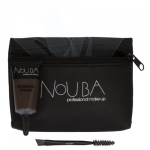 25 Set Nouba: Nouba Eyebrow Brush + Nouba Eyebrow Gel, 7 ml + Textile Makeup Bag Black
