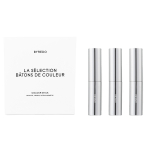 Set Byredo: Colour Stick Multifunctional Eyeshadow Stick Dravite 3.5 g + Colour Stick Multifunctional Eyeshadow Stick Vienna 3.5 g + Colour Stick Multifunctional Eyeshadow Stick 580 Ultramagnetic 3.5 g + Byredo GWP Textile Pouch