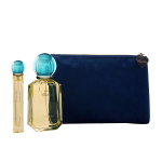 Happy Lemon Dulci Set Chopard: Happy Lemon Dulci Eau De Parfum For Women, 100 ml + Textile Makeup Bag Blue + Happy Lemon Dulci Eau De Parfum For Women, 10 ml