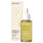 PaxMoly Ac Serum Vitamin C + Collagen 5% Hydrating & Brightening Day & Night Serum For Face, 50 ml