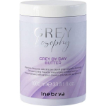 Inebrya GREYlosophy Grey By Day Butter tooniv mask loomulikult hallidele/pleegitatud juustele, 1000 ml