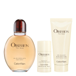 Set Calvin Klein: Obsession Eau De Toilette For Men, 125 ml + Obsession Calming After-Shave Balm, 100 ml + Obsession Anti-Sweat Deodorant Stick For Men, 75 g