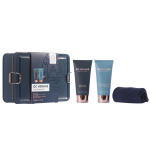 Set The Luxury Bathing Company: GC Homme Citrus & Aromatic Shower Gel & Shampoo 2-In-1, 100 ml + GC Homme Relaxes & Relieves Tension Body Wash, 100 ml + GC Homme Salon Textile Towel Dark Blue