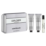 Set Montblanc: Explorer Platinum Eau De Parfum For Men 7.5 ml + Explorer Platinum Hydrating Cream For Face, 30 ml + Explorer Platinum Hydrating Shower Gel All Skin Types, 30 ml