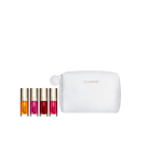 Set Clarins: Lip Comfort Plumping Lip Oil 02 Raspberry, 7 ml + Lip Comfort Plumping Lip Oil 01 Honey, 7 ml + Lip Comfort Plumping Lip Oil 04 Pitaya, 7 ml + Lip Comfort Berry tint Lip Oil 03 Cherry, 7 ml