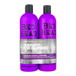 Set Tigi: Bed Head Dumb Blonde Hair Shampoo, 750 ml + Bed Head Dumb Blonde Keratin Hair Conditioner Repairs, 750 ml