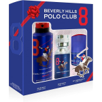 Set Beverly Hills Polo Club: 1982 - Sport 8 Eau De Toilette For Men, 50 ml + 1982 - Sport 8 Anti-Perspirant Deodorant Spray For Men, 175 ml + 1982 - Sport 8 Anti-Perspirant Deodorant Roll-On For Men, 50 ml