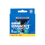 Gillette Mach3 Turbo Replacement tera raseerimisterad, 8 tk