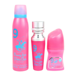 Set Beverly Hills Polo Club: No. 9 Eau De Parfum For Women, 50 ml + No. 9 Anti-Perspirant Deodorant Roll-On For Women, 50 ml + 1982 - Sport 9 Freshness Body Spray, 150 ml