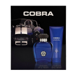 Set Carroll Shelby: Blue Cobra Eau De Toilette For Men, 100 ml + Blue Cobra Shower Gel & Shampoo 2-In-1, 150 ml