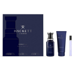 Hackett London Hackett Essential meeste kinkekomplekt (parf&uuml;&uuml;mvesi, 100 ml + parf&uuml;&uuml;mvesi, 10 ml + du&scaron;igeel, 100 ml)