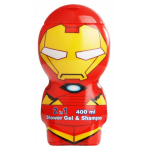 Air Val Marvel Iron Man Gel & Shampoo 2in1 &scaron;ampoon-du&scaron;igeel lastele, 400 ml