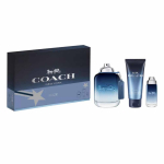 Set Coach: Blue Eau De Toilette For Men, 100 ml + Blue Eau De Toilette For Men, 15 ml + Blue Shower Gel Beard & Hair, 100 ml