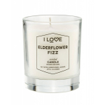 I Love Elderflower Fizz Raspberry Scented Candle, 160 g