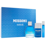 Set Missoni: Wave Eau De Toilette For Men, 100 ml + Wave Eau De Toilette For Men, 10 ml + Wave Protecting Deodorant Stick For Men, 75 ml