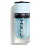 Gosh Glittery Matt Finish Nail Polish 06 Frosted Soft Blue, 8 ml