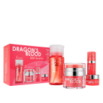 Little Luxuries Kit Set Rodial: Dragon's Blood Purifying Micellar Water For All Skin Types, 100 ml + Dragon's Blood Sculpting Gel For Face, 9 ml + Dragon's Blood Refreshes & Hydrates Eye Gel, 5 ml + Dragon's Blood Hyaluron Hydrating Cream For Face, 10 ml